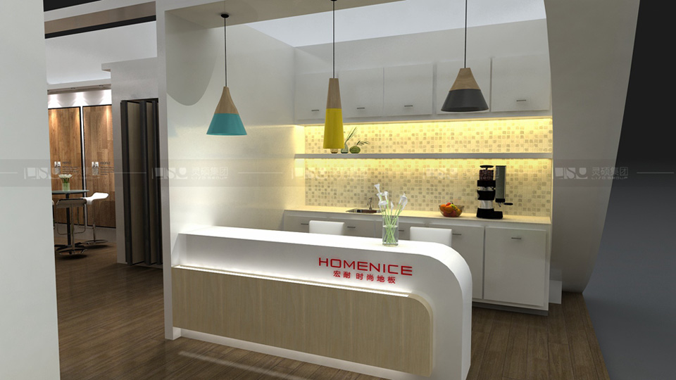 宏耐-地面材料展臺設(shè)計案例