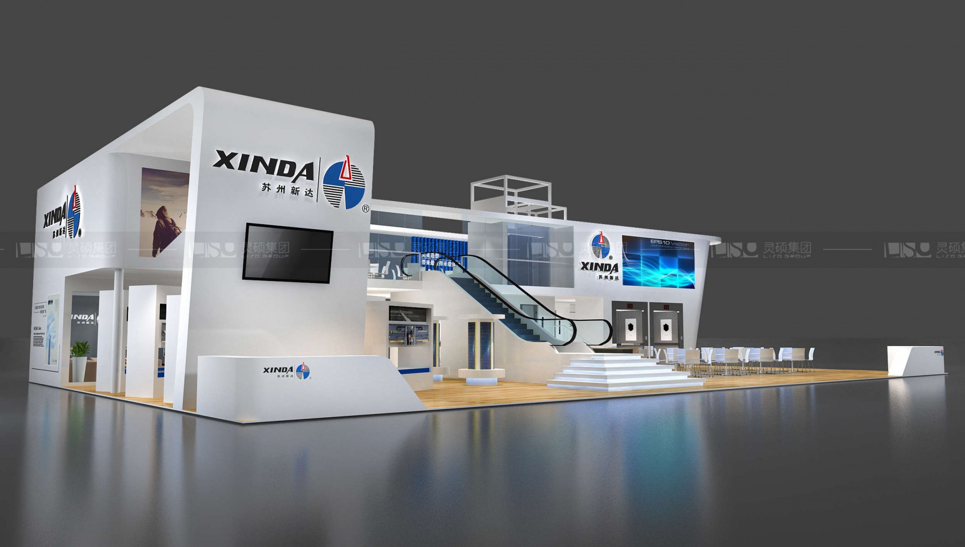 新達(dá)-電梯展展臺(tái)設(shè)計(jì)案例