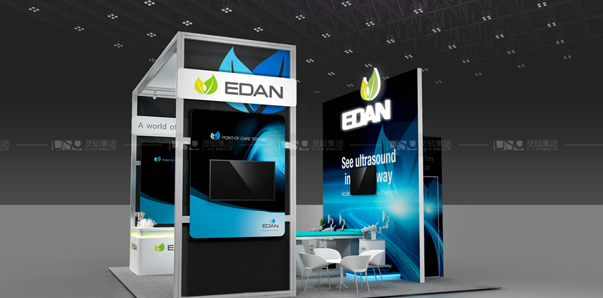 國(guó)外展臺(tái)設(shè)計(jì)搭建-理邦精密儀器