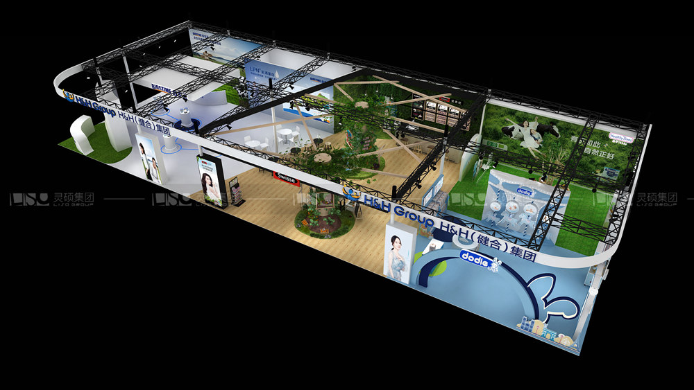 合生元-孕嬰童展臺設(shè)計(jì)案例