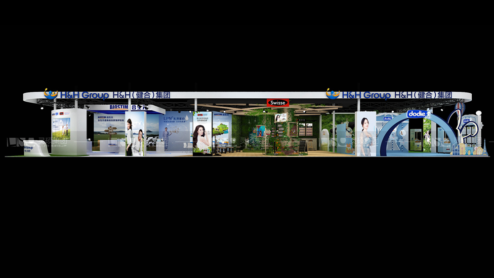 合生元-孕嬰童展臺設(shè)計(jì)案例