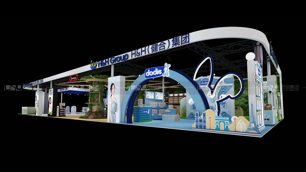 合生元-孕嬰童展臺設(shè)計(jì)案例