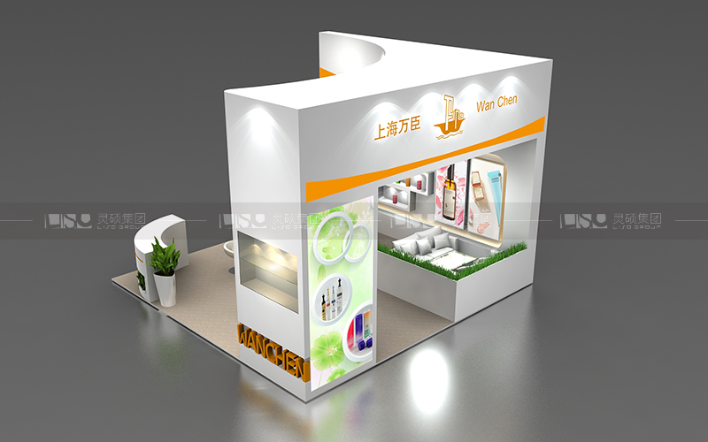 萬臣-美容展臺設計搭建案例