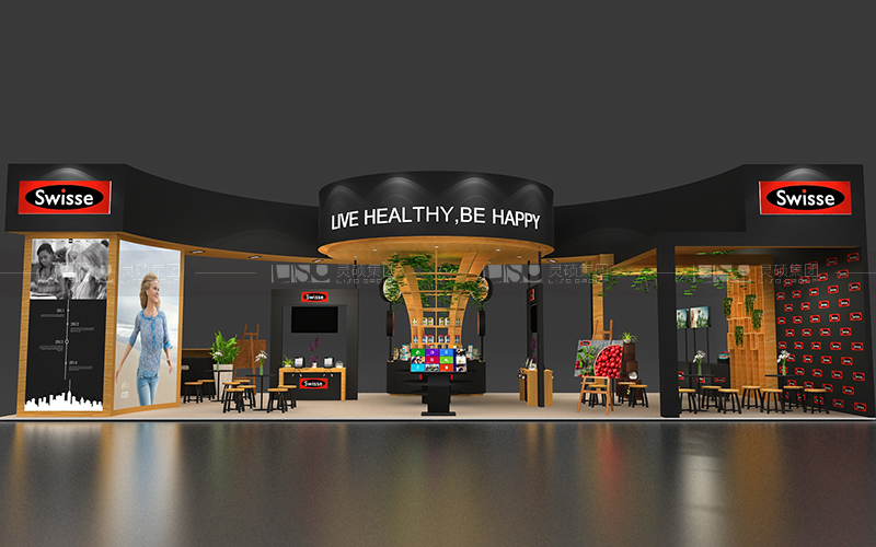Swisse-美容展臺(tái)設(shè)計(jì)搭建