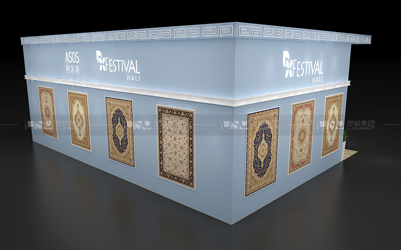 阿蘇斯-地材展臺設(shè)計搭建案例