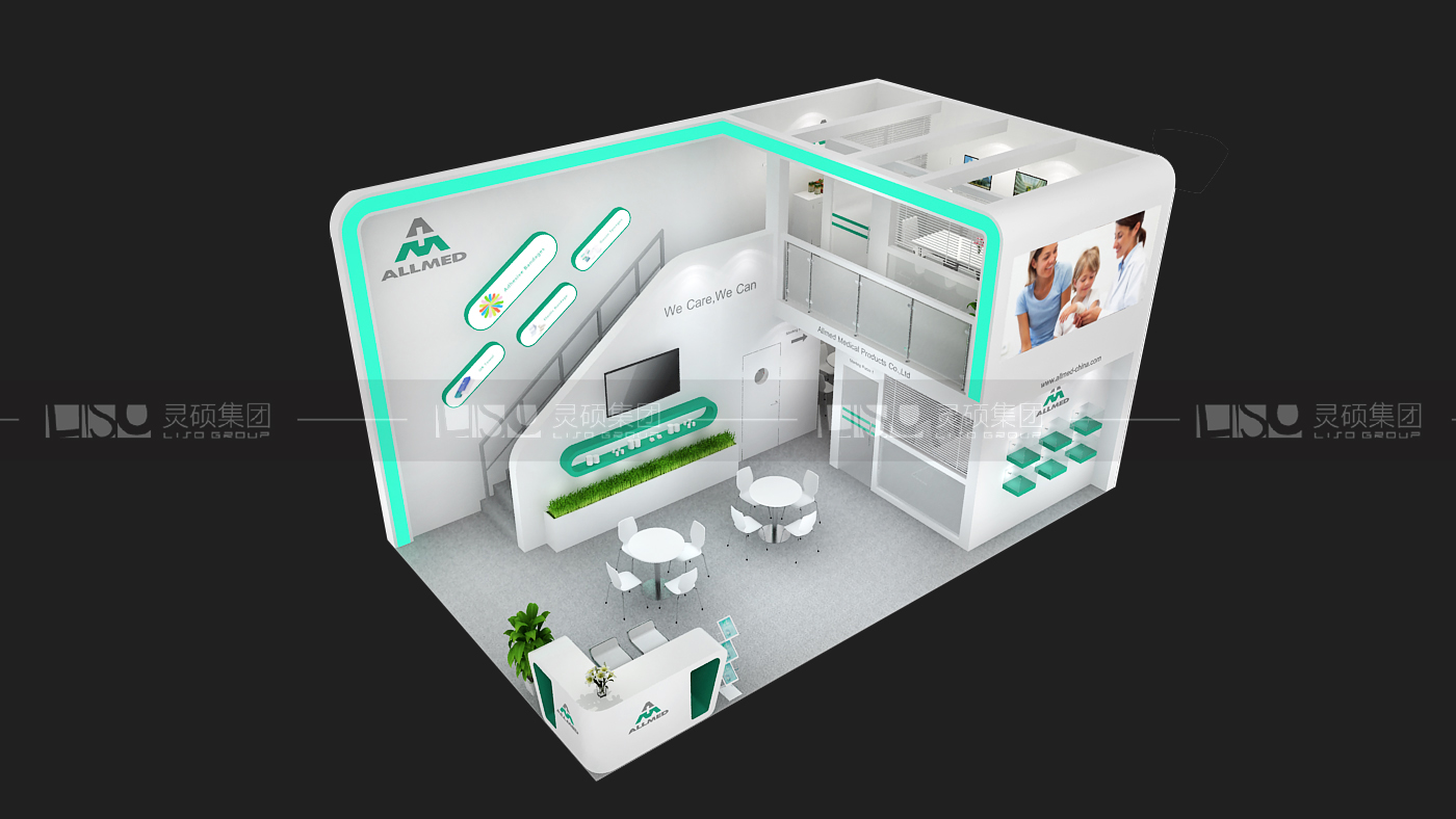 國外展臺設(shè)計(jì)搭建-奧美醫(yī)療