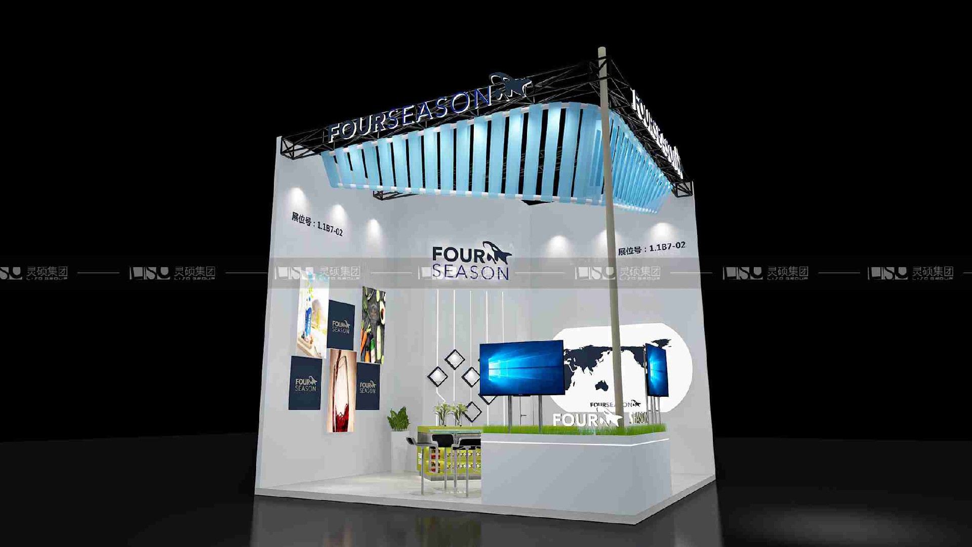 四季供應(yīng)鏈-2019年上海展會(huì)展臺(tái)設(shè)計(jì)案例