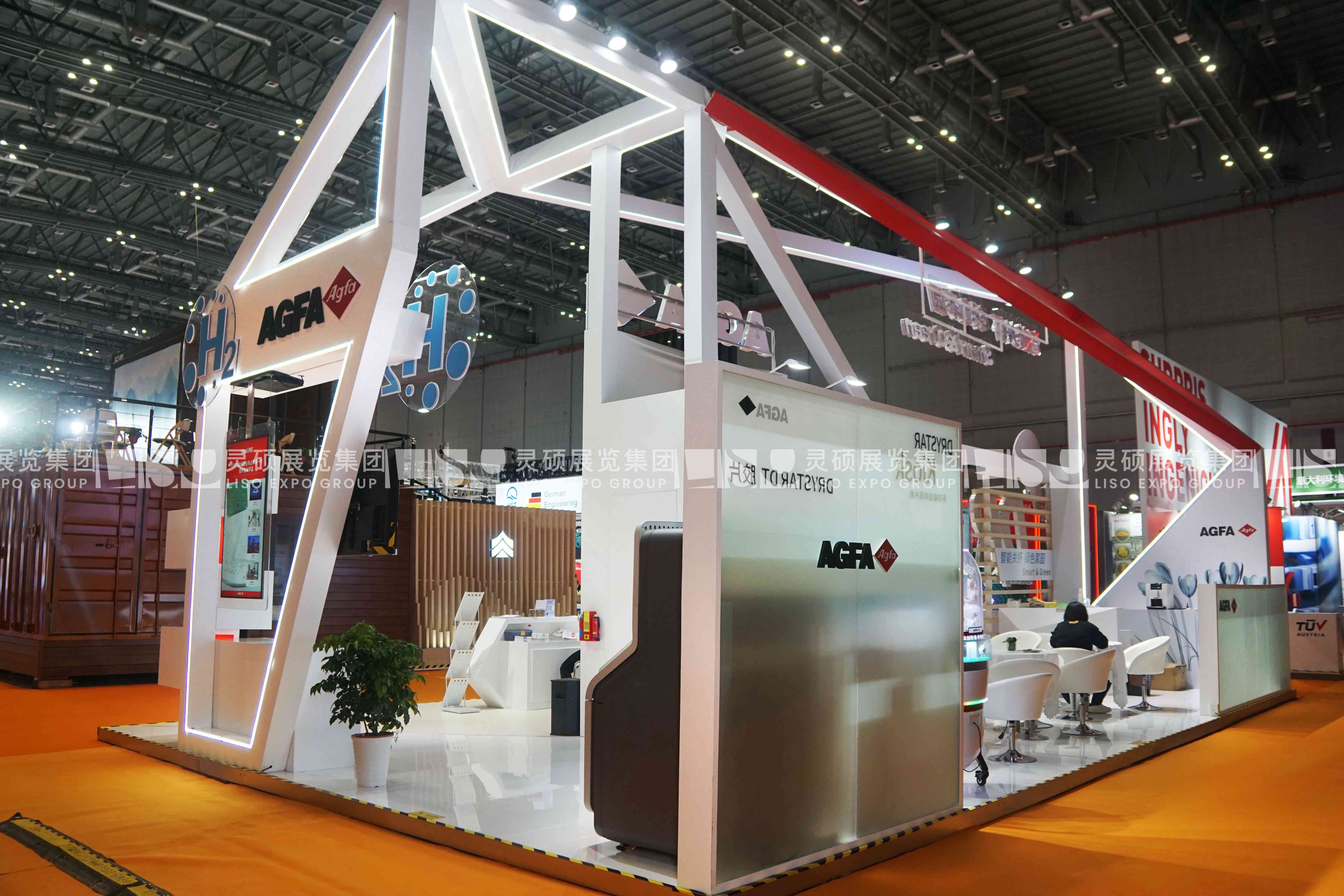 愛克發(fā)-上海展會展臺設(shè)計搭建案例