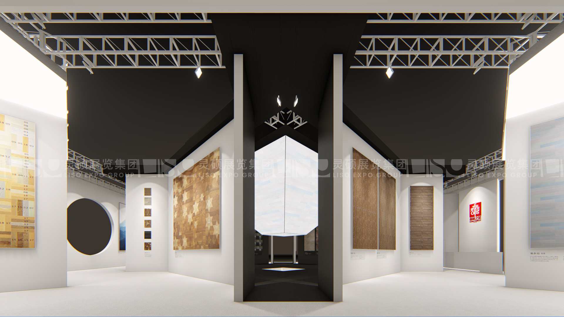 地面材料展展臺(tái)設(shè)計(jì)搭建案例-森林之星