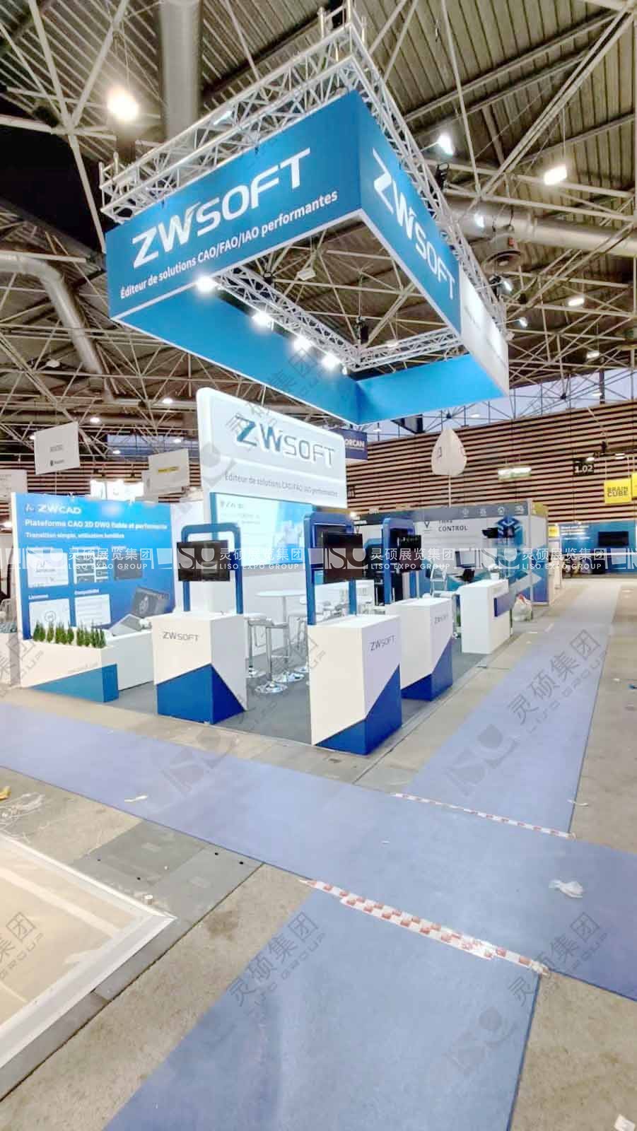 法國工業(yè)展展臺設(shè)計搭建-中望