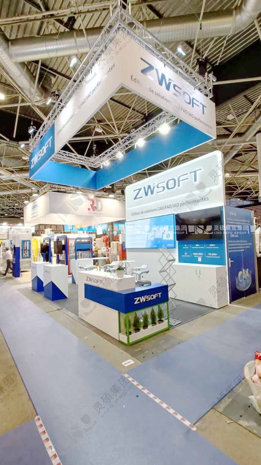 法國工業(yè)展展臺設(shè)計搭建-中望