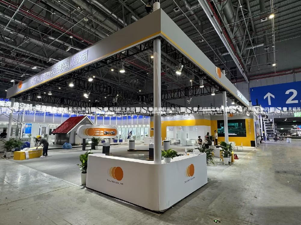 展會的展臺設(shè)計——簡約大氣的背景墻