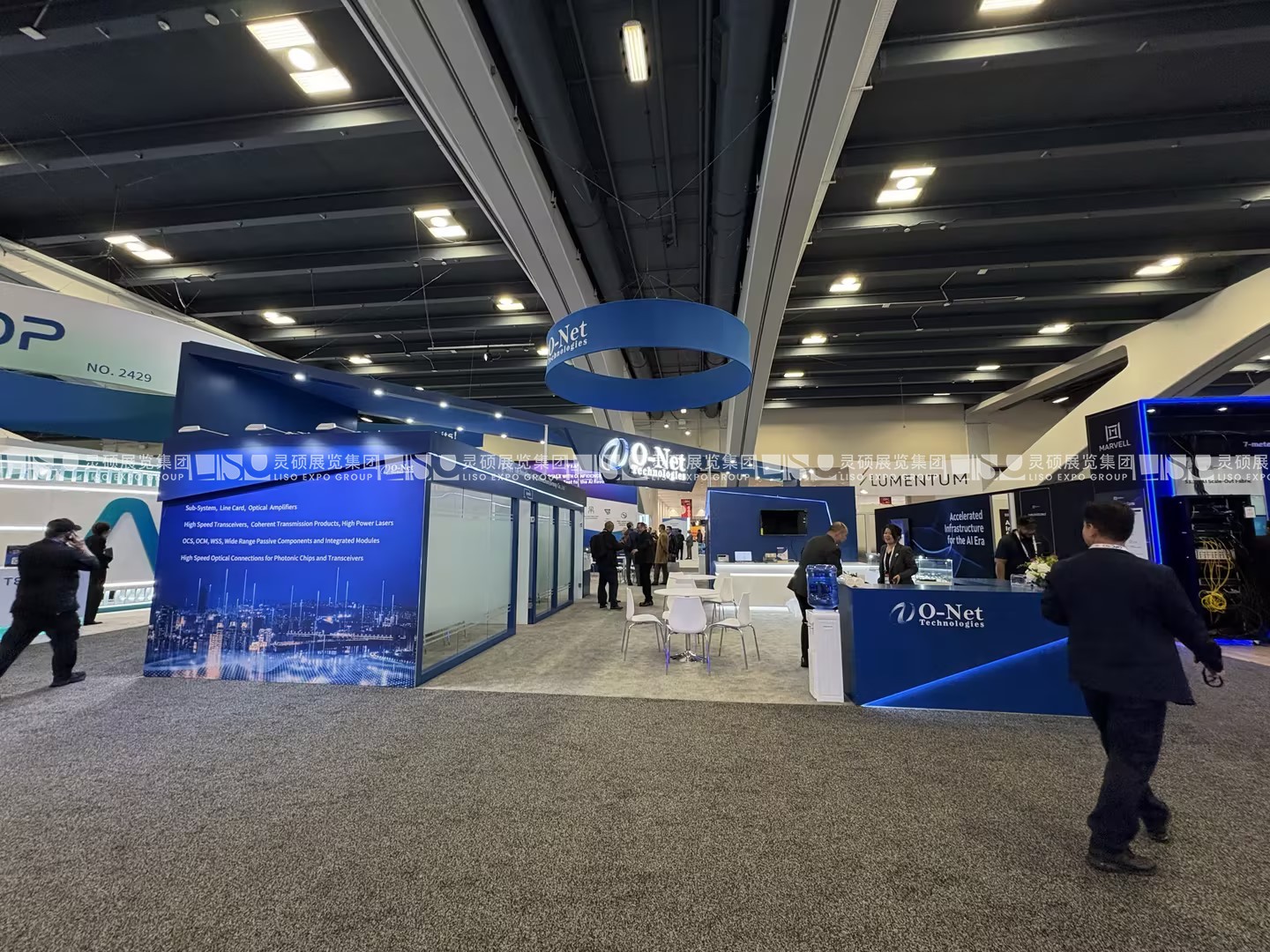 美國(guó)展臺(tái)設(shè)計(jì)搭建（光纖通訊展）