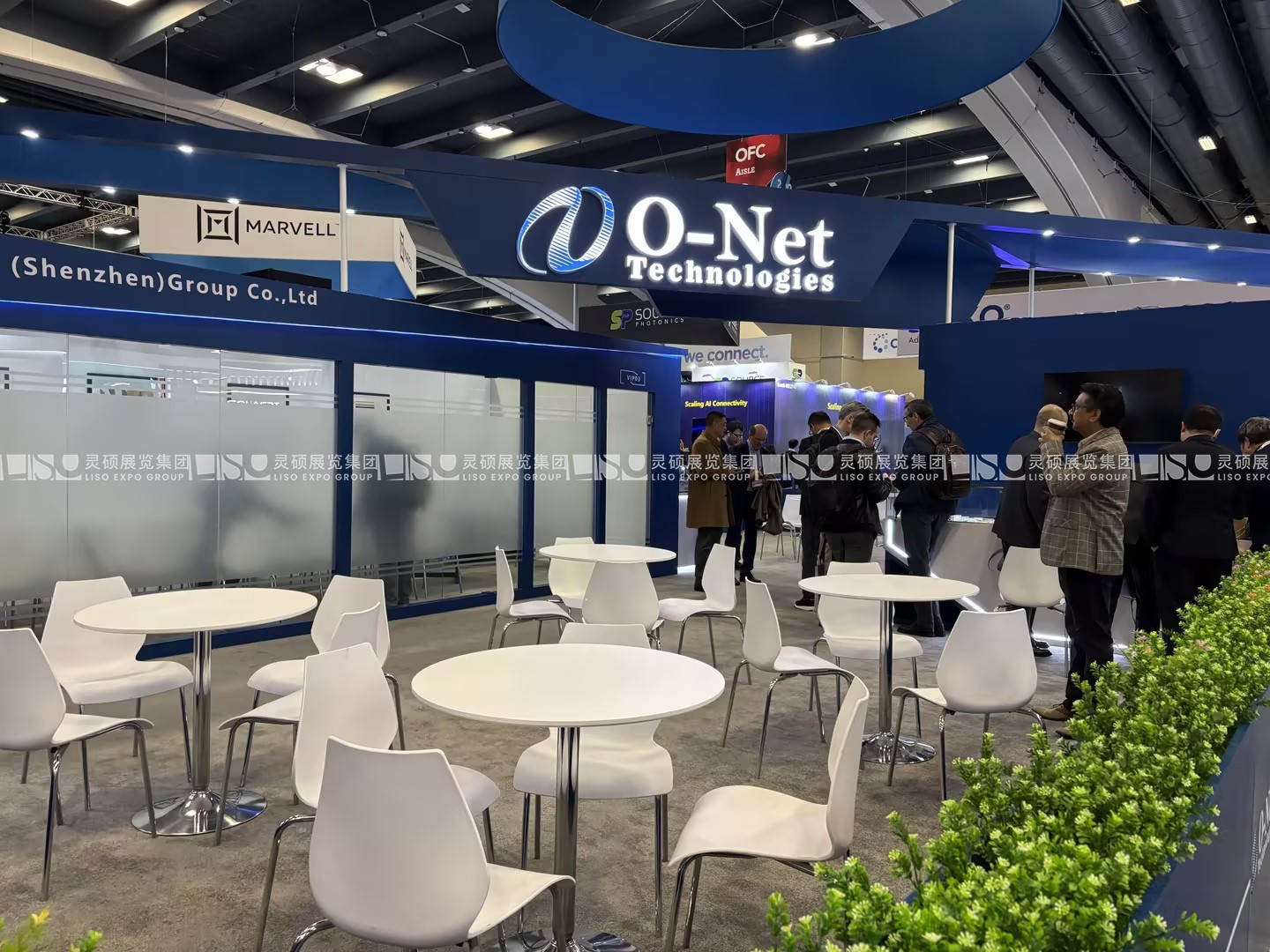 美國(guó)展臺(tái)設(shè)計(jì)搭建（光纖通訊展）