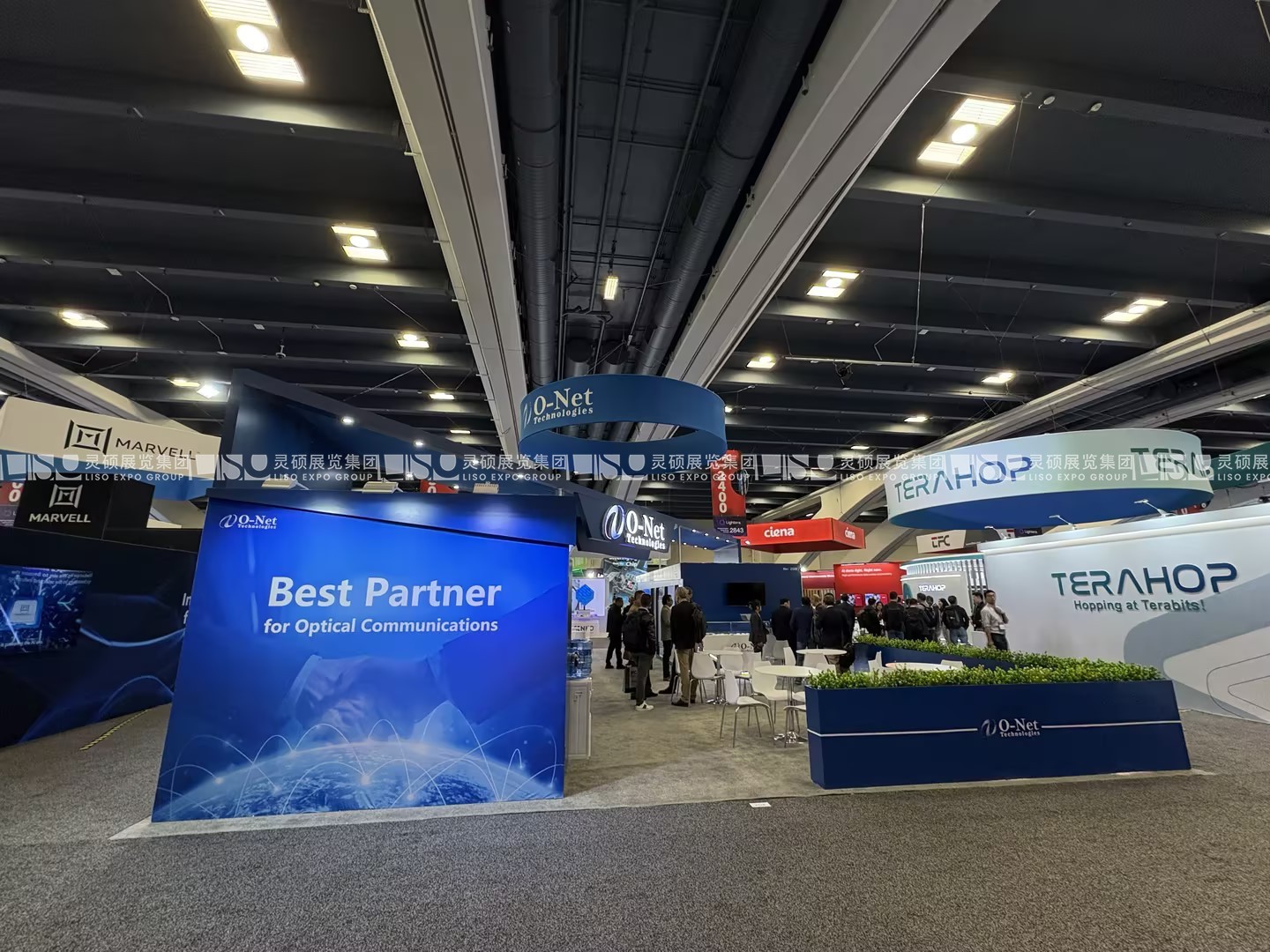 美國(guó)展臺(tái)設(shè)計(jì)搭建（光纖通訊展）