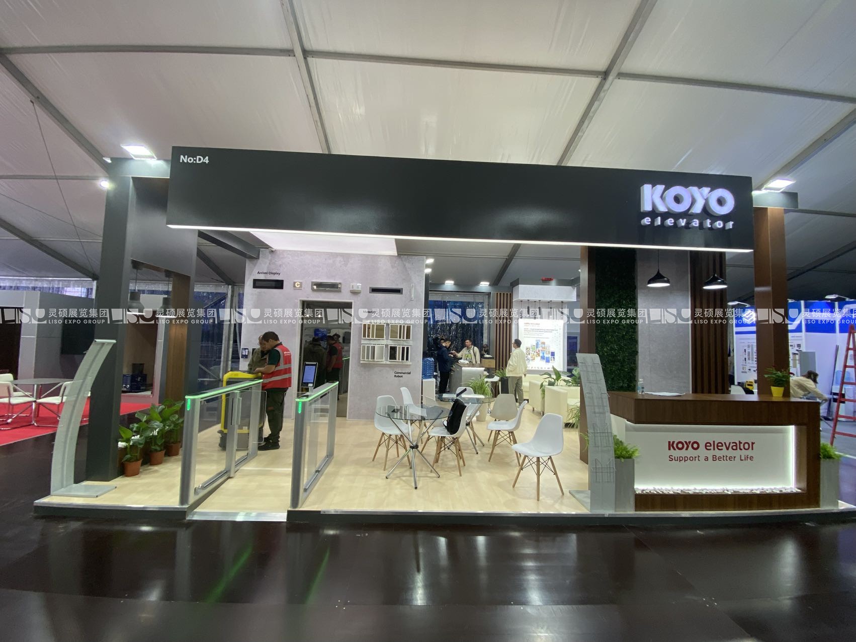 俄羅斯展臺設(shè)計搭建（電梯展VDNH）