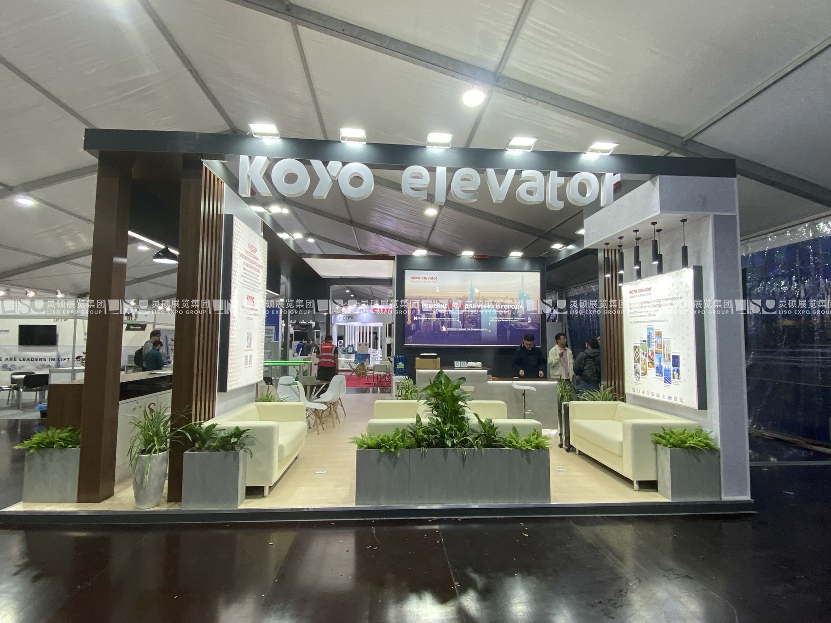 俄羅斯展臺設(shè)計搭建（電梯展VDNH）