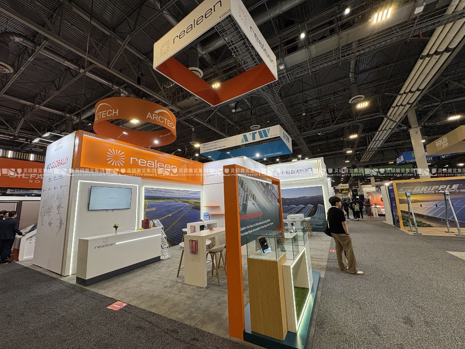 美國展臺(tái)設(shè)計(jì)搭建（太陽能展）